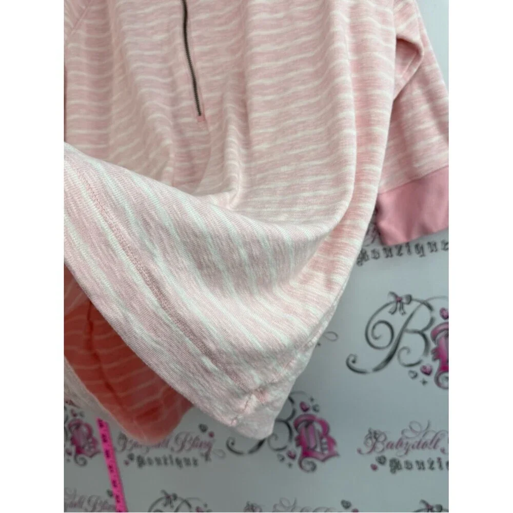 Lauren Ralph Lauren sweater hoodie Light Pink Half-Zip Hooded Pullover